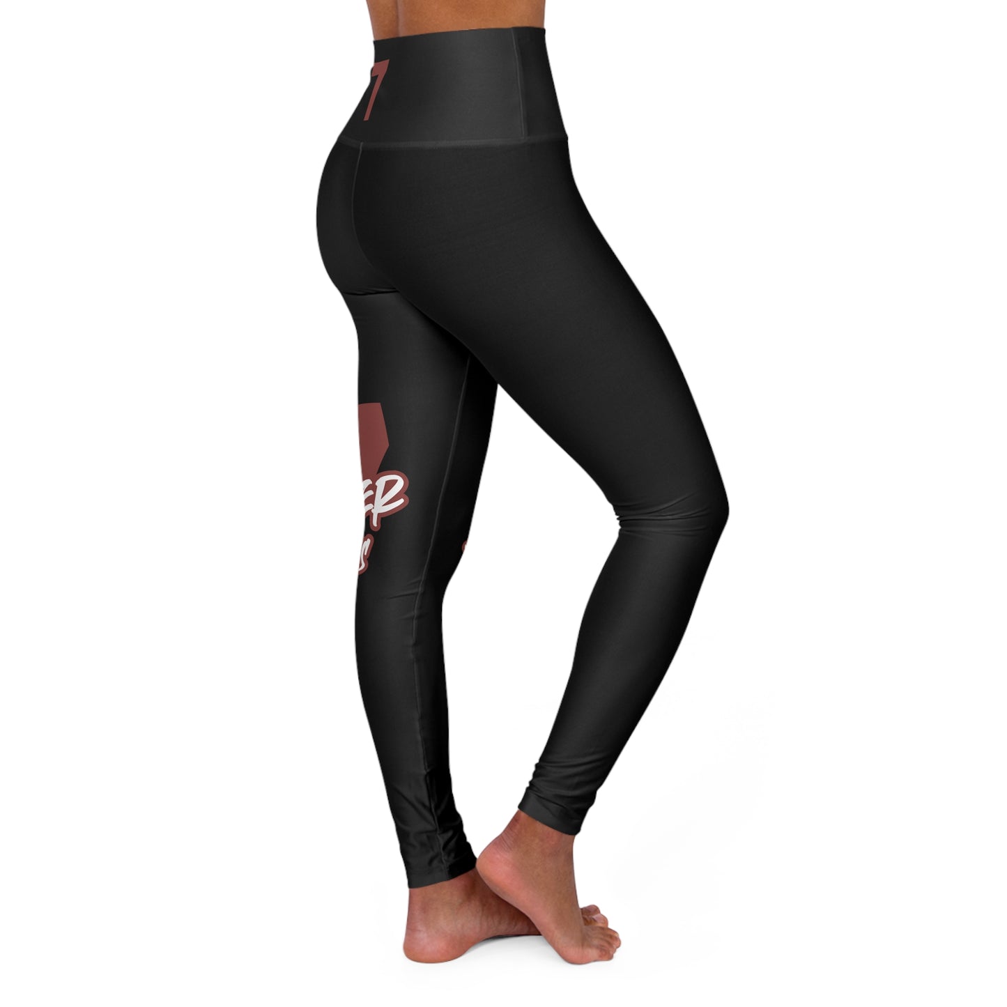 Just Deliver Success Light Blue High Waisted Yoga Leggings