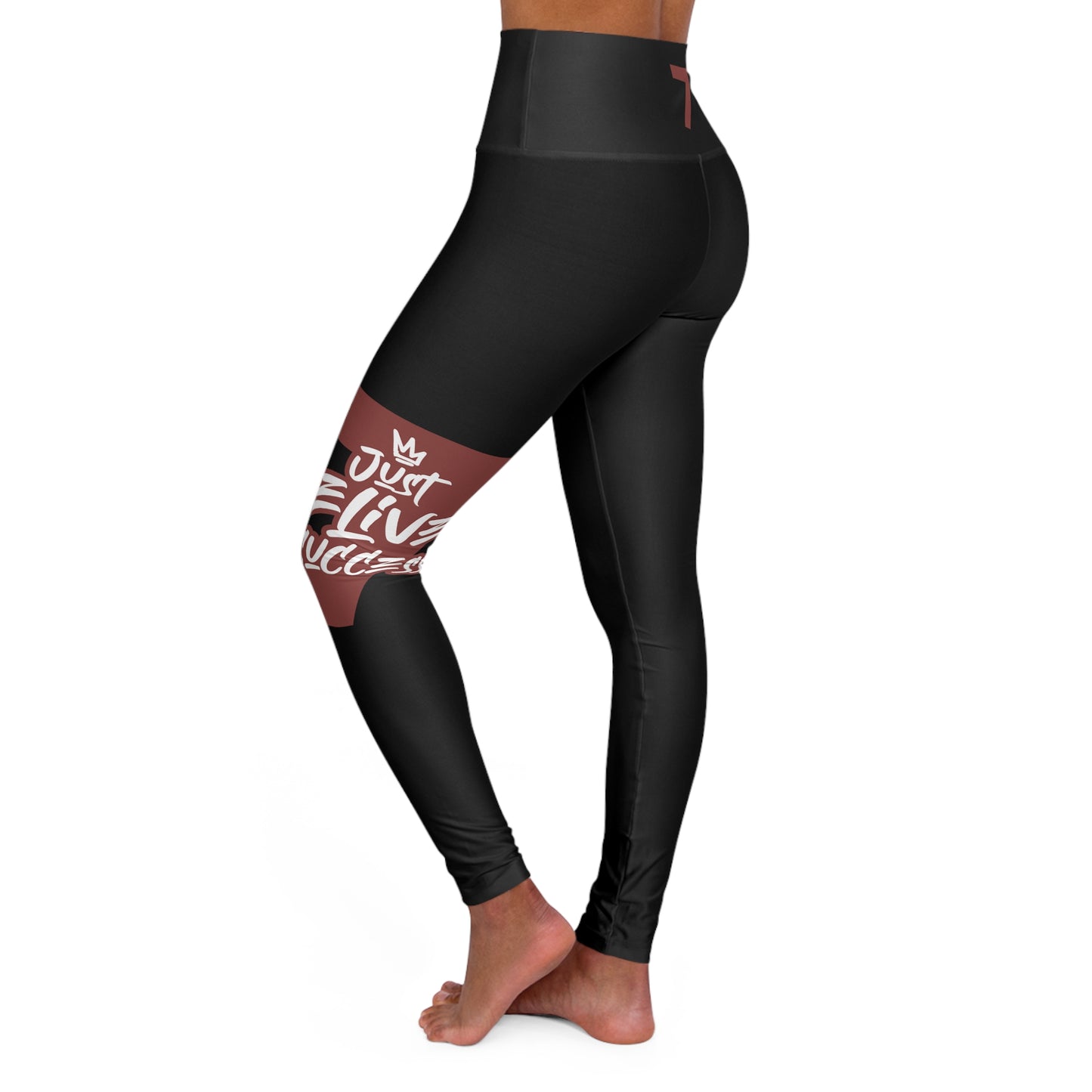 Just Deliver Success Light Blue High Waisted Yoga Leggings