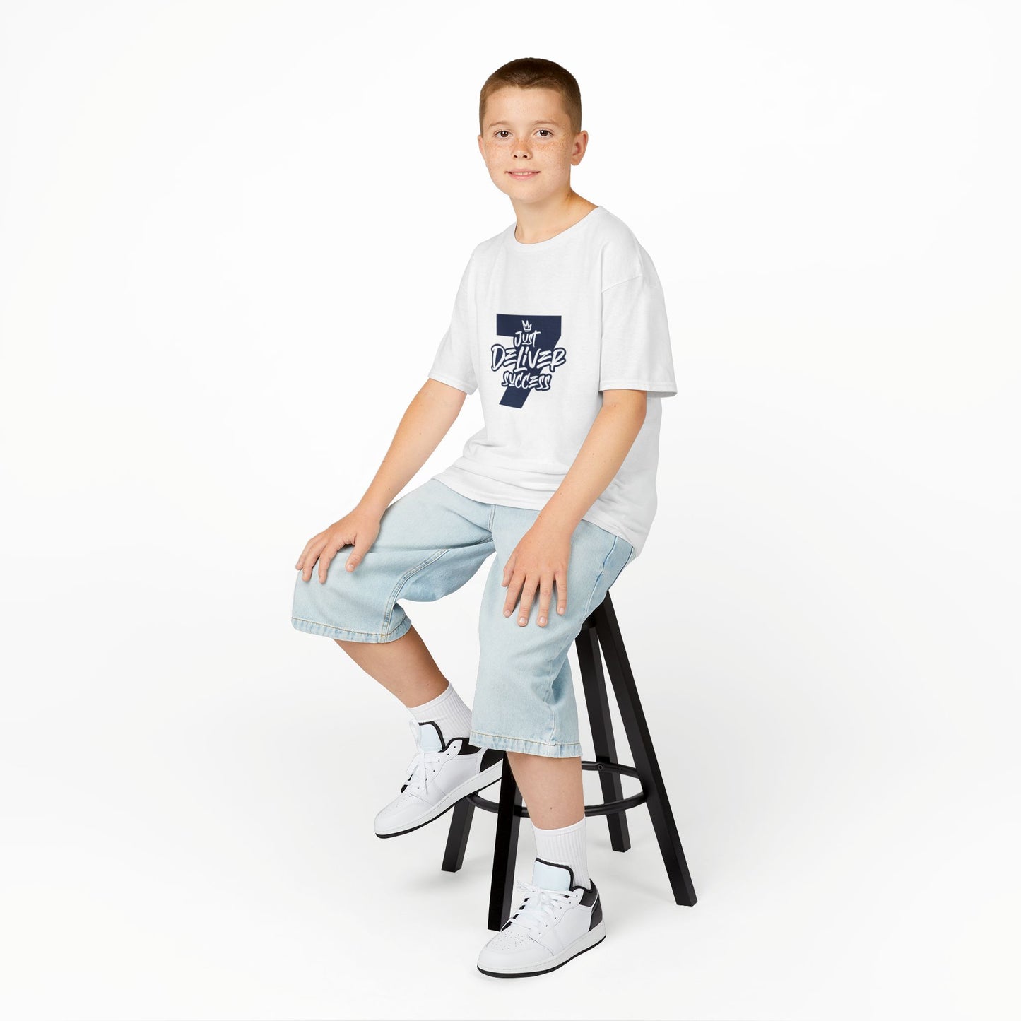 Kids That City 7 Navy Just Deliver Success Tee