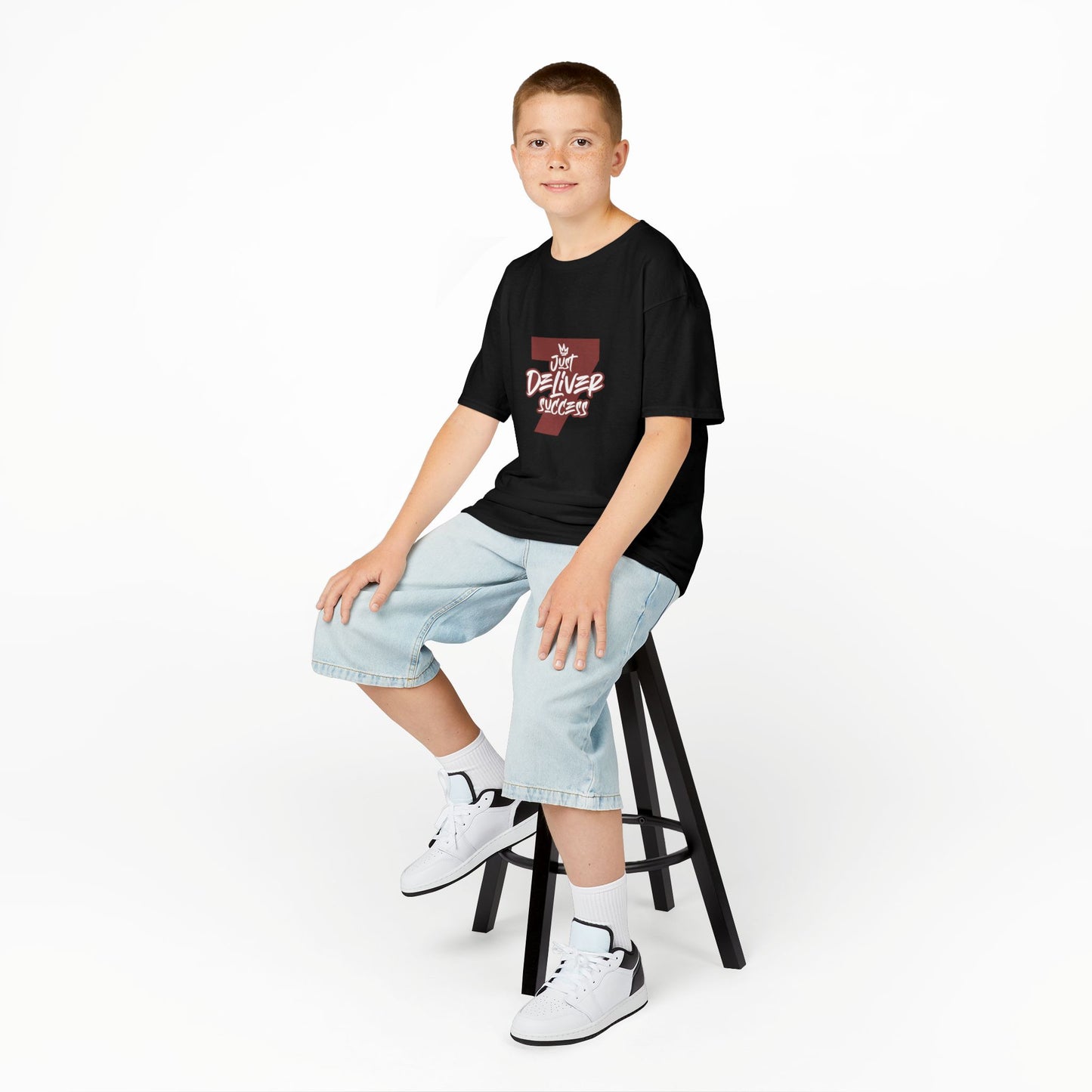 Kids That City 7 Burgundy Just Deliver Success Tee
