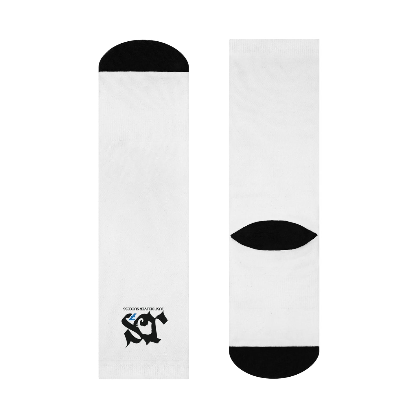 Just Delivers Success Cushioned Crew Socks - Comfortable, Stylish Athletic Socks for Everyday Use