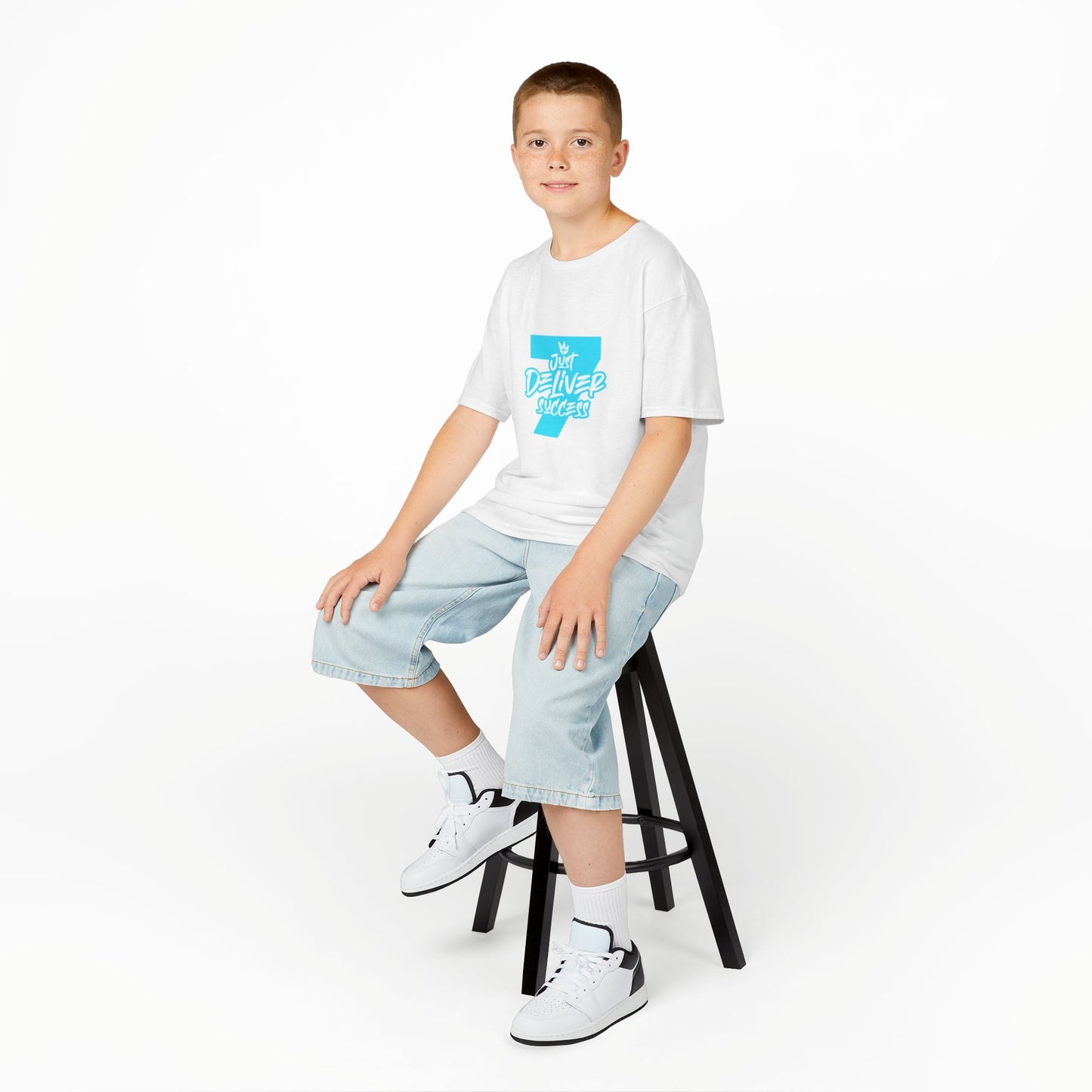 Kids That City 7 Light Blue Just Deliver Success Tee