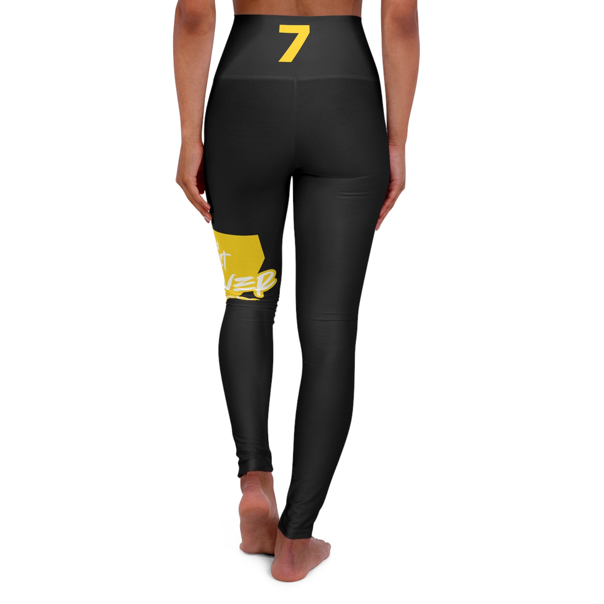 Just Deliver Success Gold High Waisted Yoga Leggings