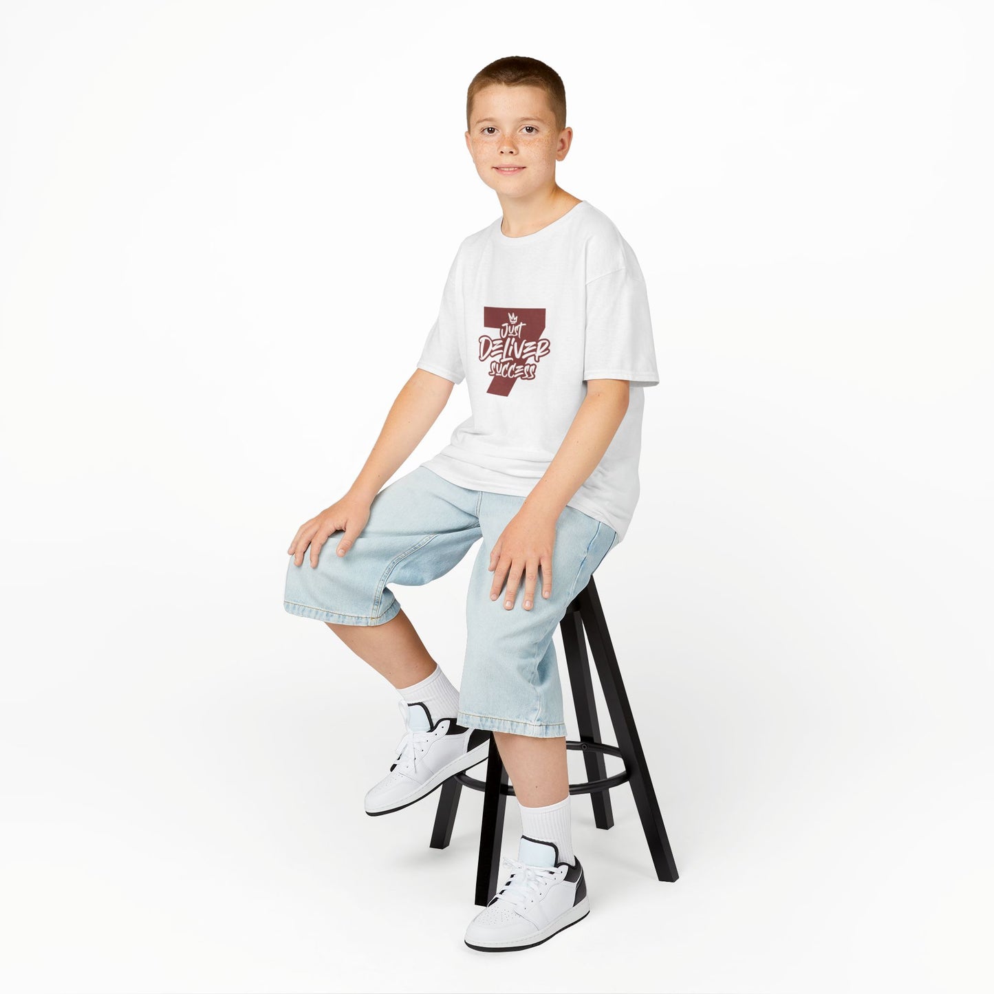 Kids That City 7 Burgundy Just Deliver Success Tee